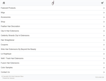 Tablet Screenshot of hairextensionstore.biz
